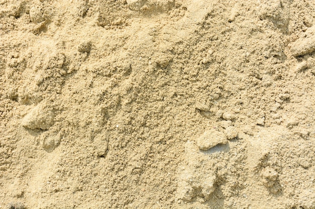 Yellow sand for construction texture background