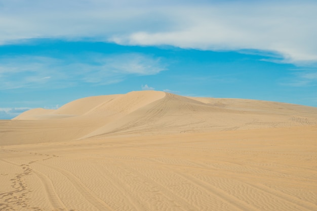 Yellow sand in the desert, Mui Ne, Vietnam