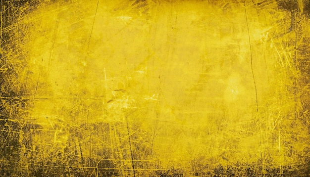 Photo yellow scratched grunge background grunge textured background surface texture with scratches