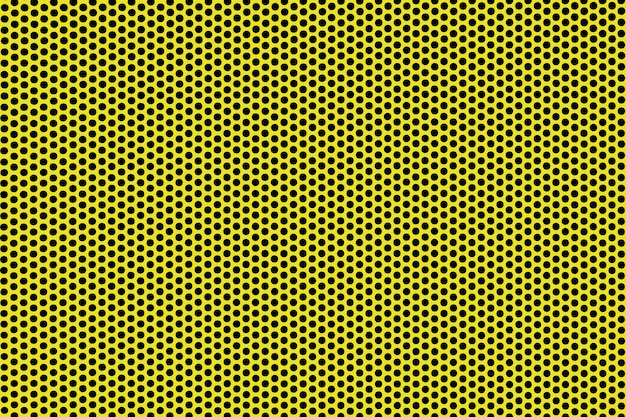 Photo yellow seamless polka dot texture background.