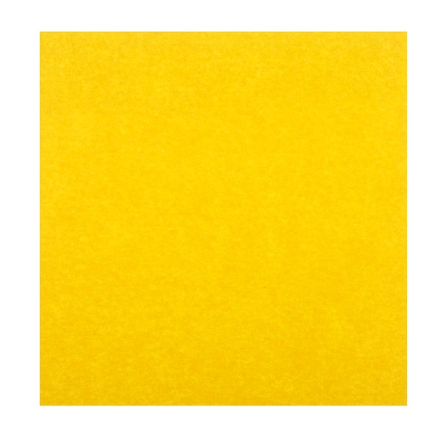 白い背景のクリッピングパスに隔離された黄色い紙のシート