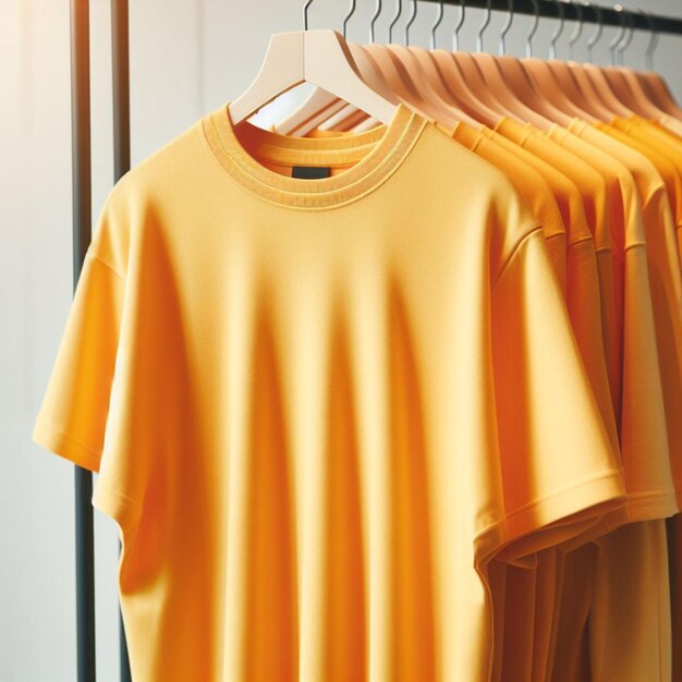 yellow shirt mockup