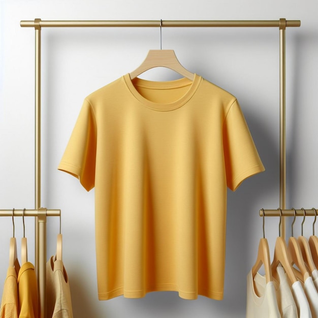 yellow shirt mockup