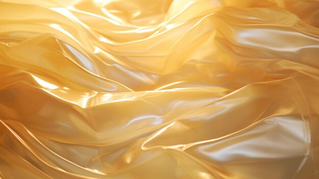 yellow silk fabric textile satin abstract background ai