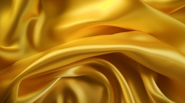 Yellow silk satin background