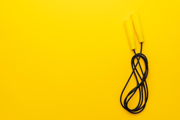 Yellow skipping rope