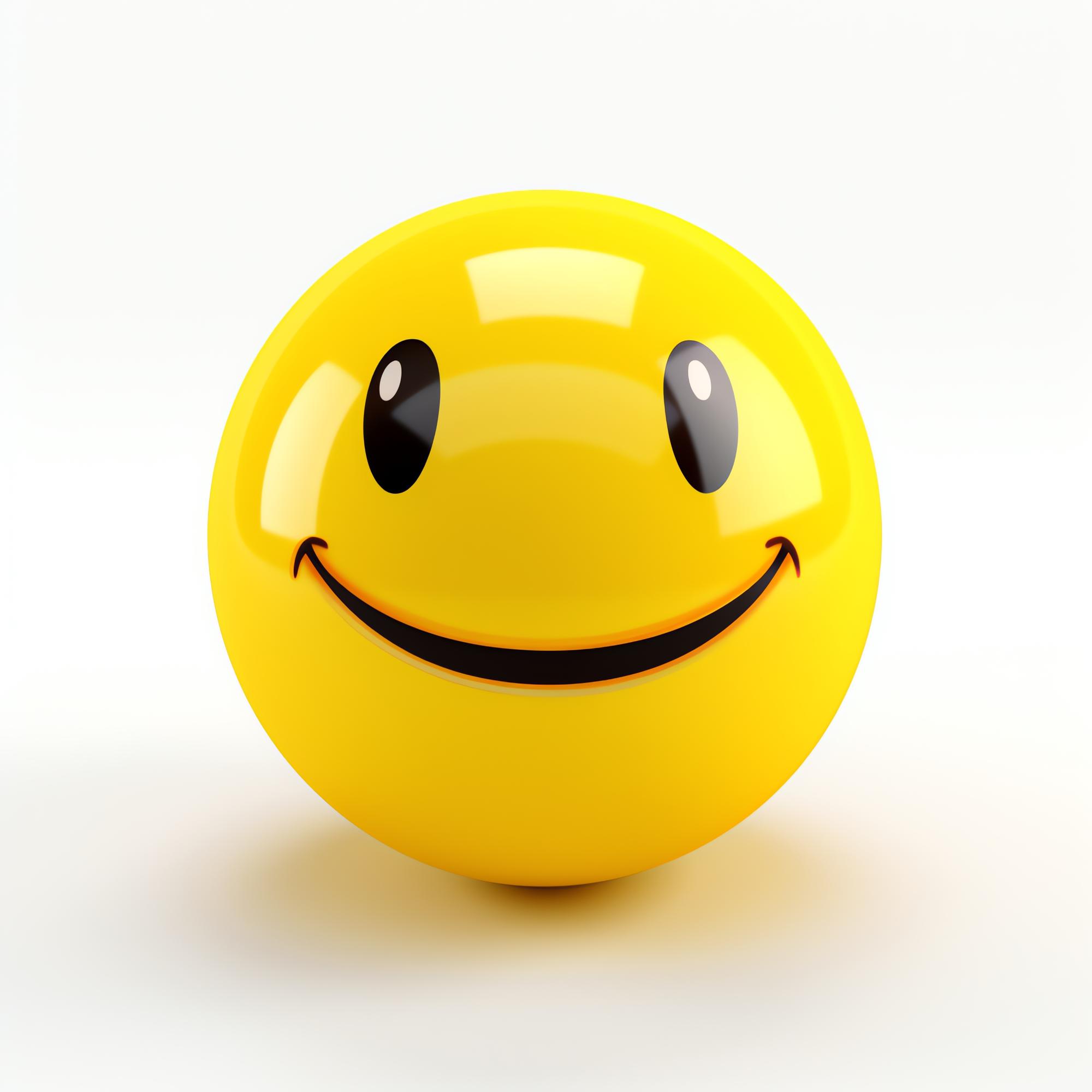 Photo a yellow smiley face ball