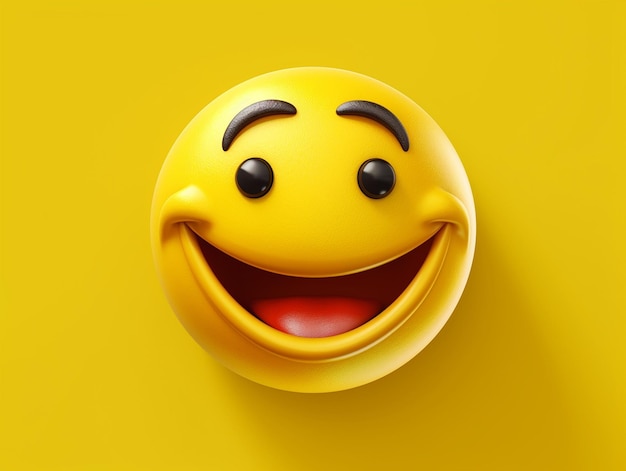 a yellow smiley face hanging on a yellow wall