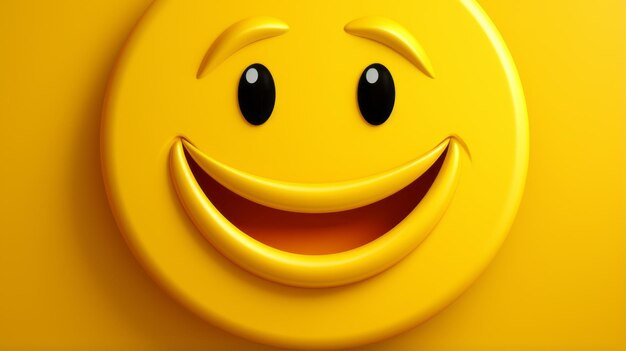 a yellow smiley face on a yellow background