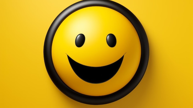 A yellow smiley face on a yellow background