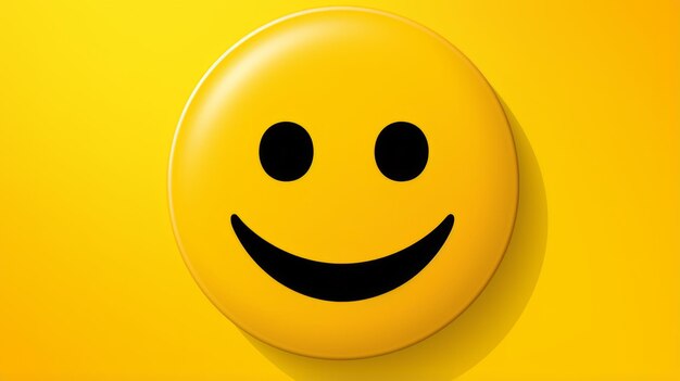 A yellow smiley face on a yellow background