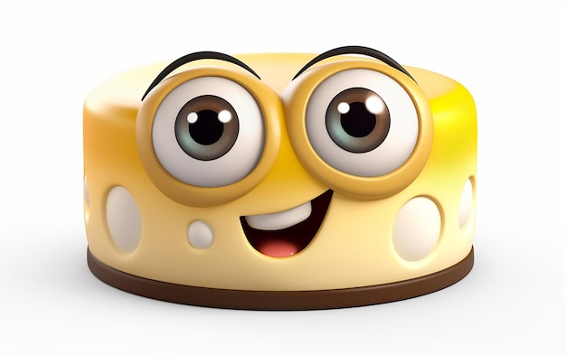 A yellow sponge with a smiling face and a smiling face.