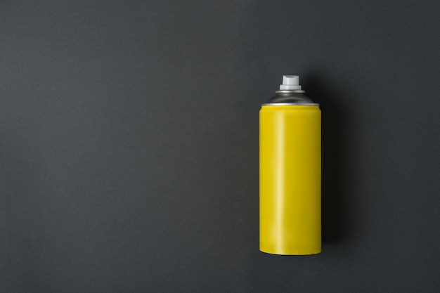 Yellow spray can for spray 