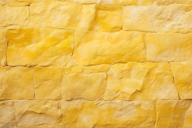 Yellow stone wall texture background