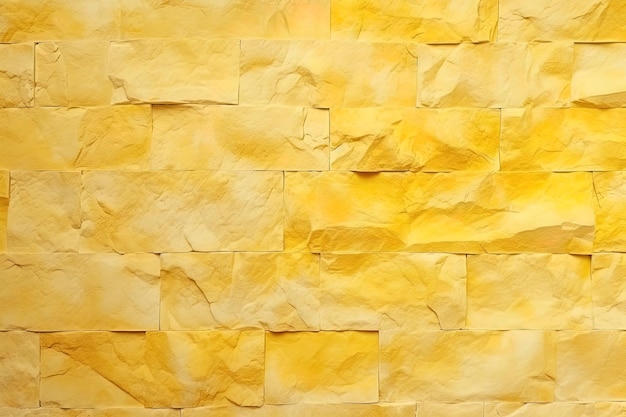 Yellow stone wall texture background