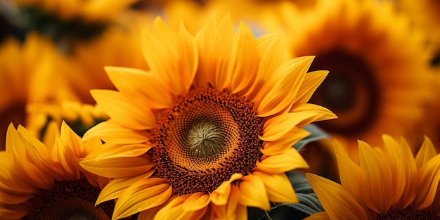 yellow sunflower background