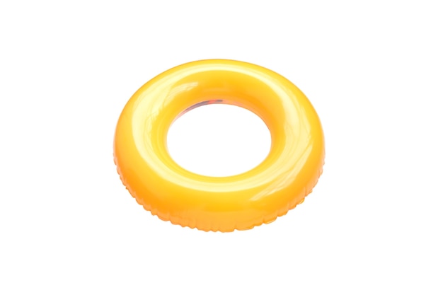 Photo yellow swim ring isolated