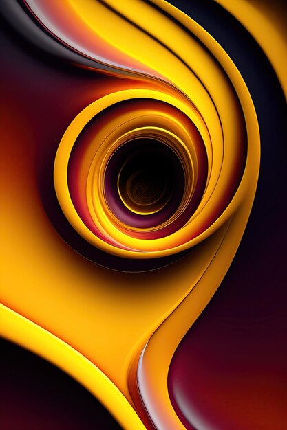 Yellow swirl background