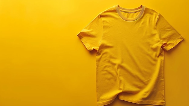 Yellow T Shirt Empty Mockup With Designing Wallpaper