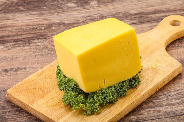 Yellow tilsiter cheese dairy product