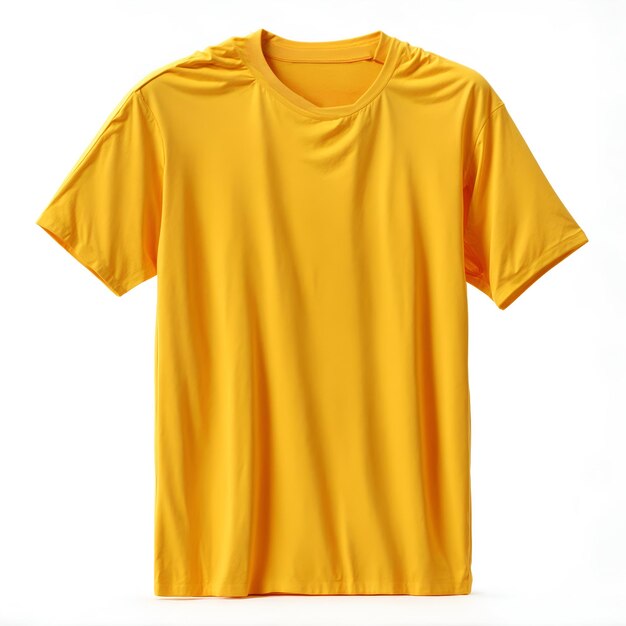 Premium AI Image | Yellow tshirt isolated on white background