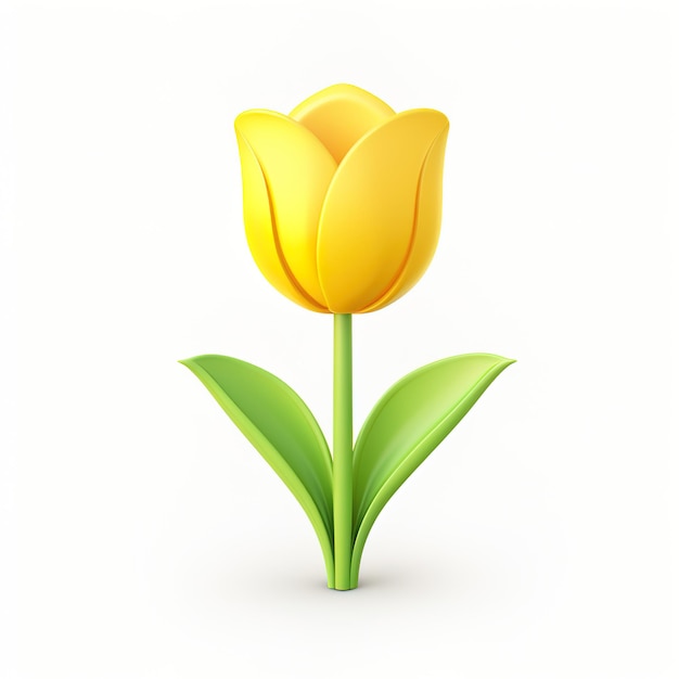 yellow tulip illustration