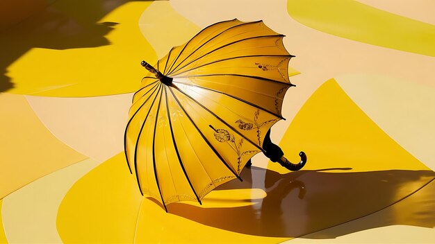 A yellow umbrella against a yellow background Monsoon Sale