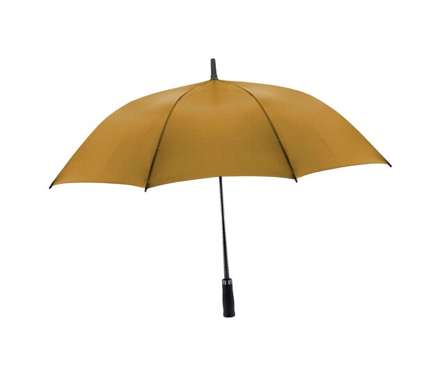 Photo yellow umbrella isolated on white