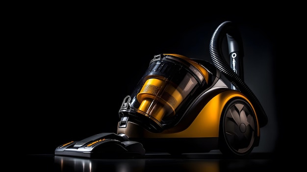 A yellow vacuum cleaner