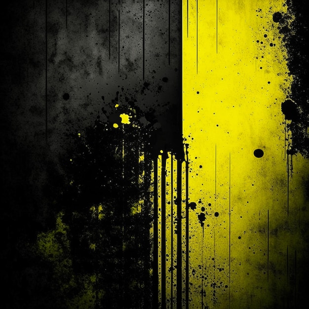 Photo yellow vintage grunge concrete abstract paper texture studio wall background