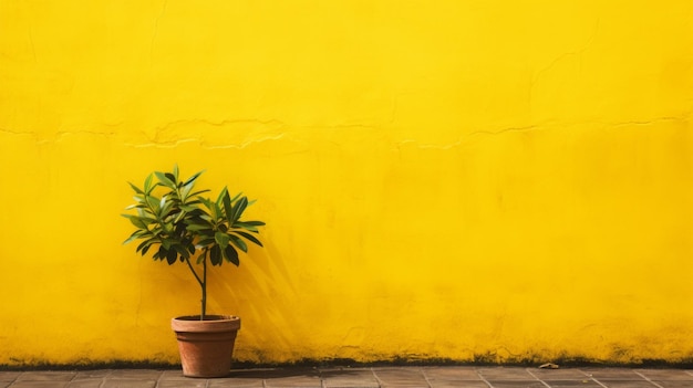 Yellow wall background