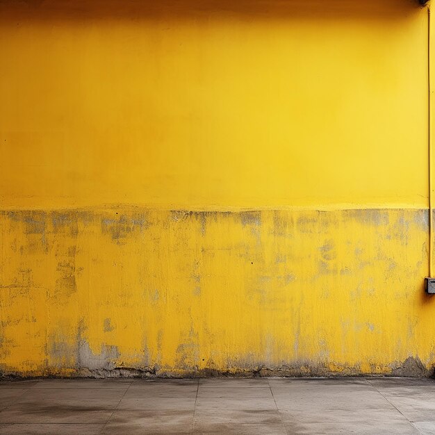 yellow wall mock up