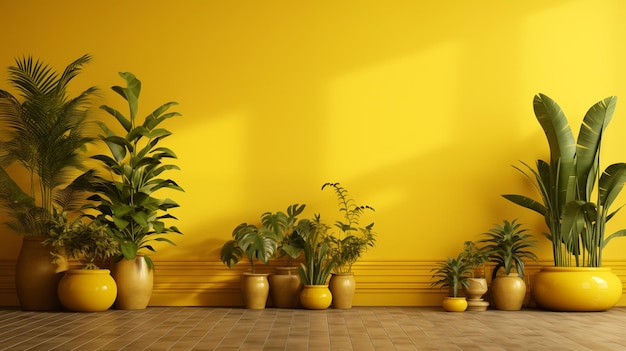 Photo yellow wall