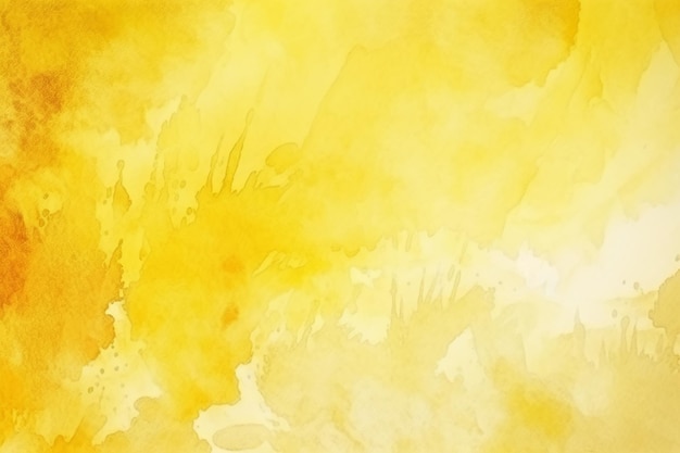 Yellow watercolor abstract background