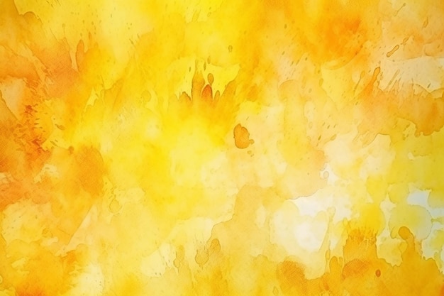 Photo yellow watercolor abstract background