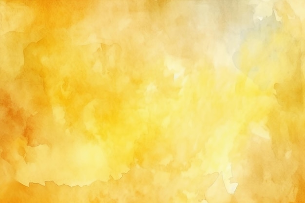 Yellow watercolor abstract background