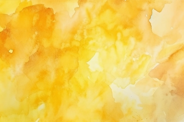 Yellow watercolor abstract background