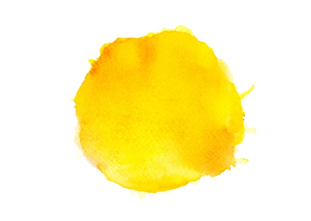 желтая акварель. изображение