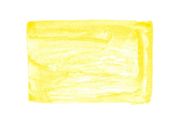 Желтая акварель на бумаге