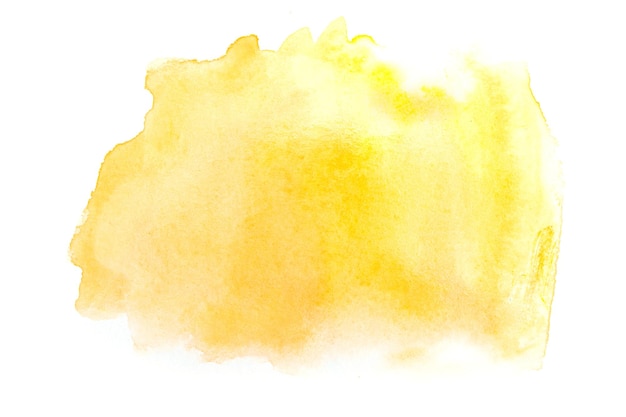 Photo yellow watercolor on paper