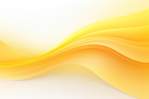 yellow wave on a white background