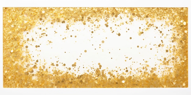 a yellow and white background with gold glitter and gold glitter.