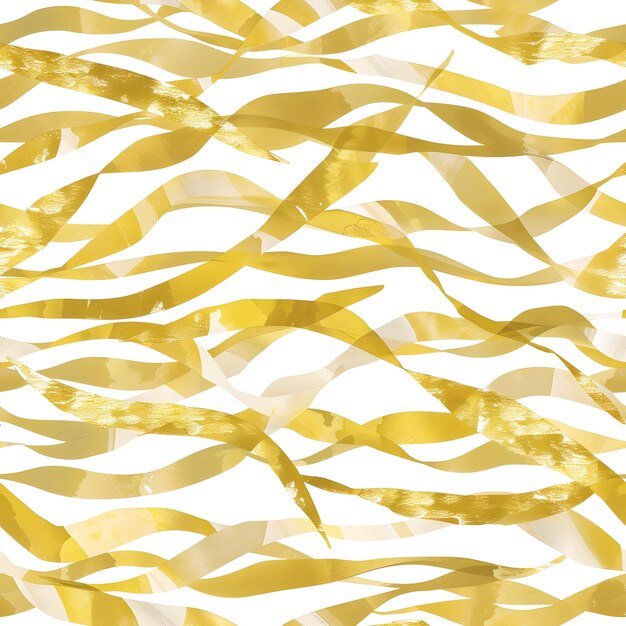 Photo a yellow and white background with gold ribbons and the word quot gold quot