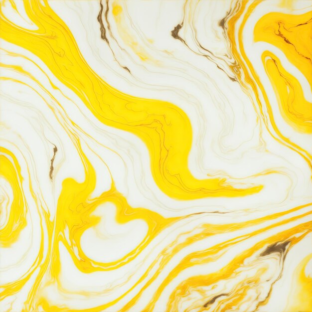 Photo yellow and white marble pattern texture abstract background