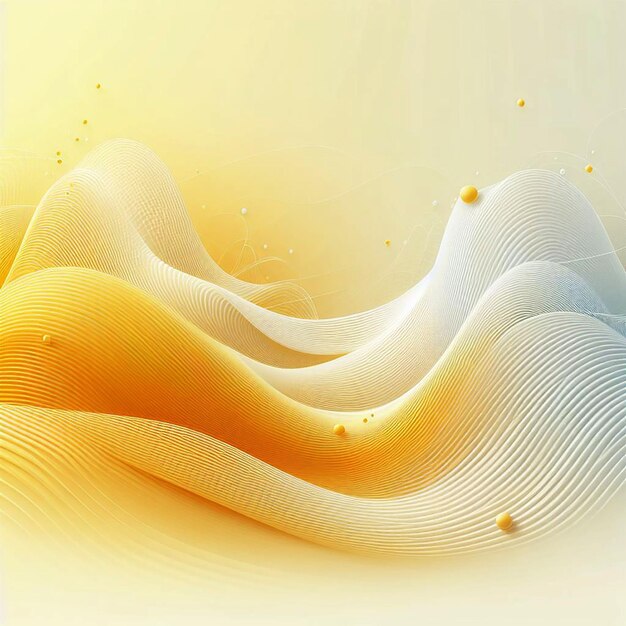 Photo yellow and white wave background soft backgroundl