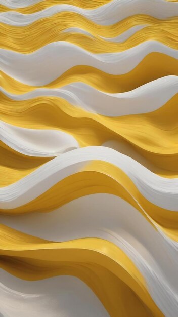 Yellow and white waves in a yellow background