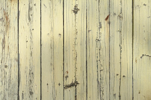 Yellow wooden fence