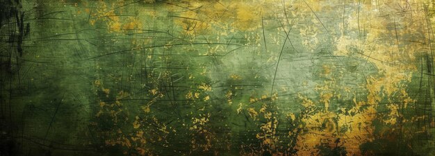 Yellowish green color grunge scratch background texture