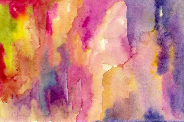 Yellowpink purple watercolor paper background texture