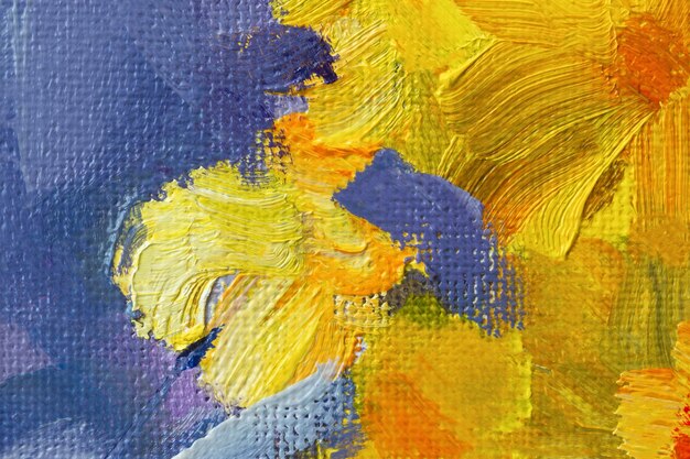 Yellowpurple abstract background oil painting